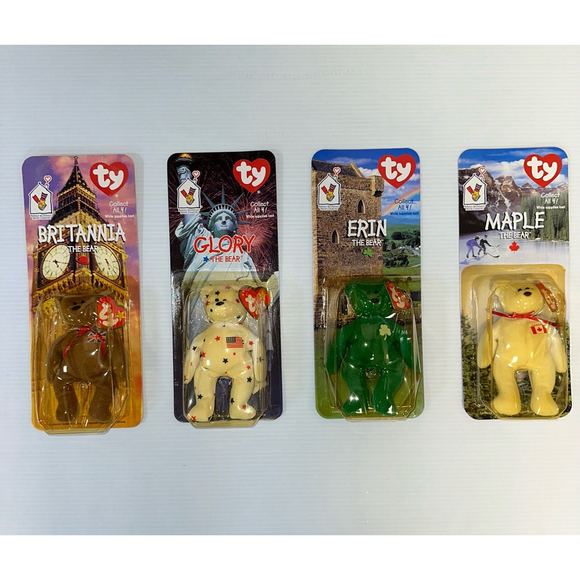 Other - New McDonald’s Beanie Babies Plush Bear Set Ronald McDonald House 1999 lot NIB